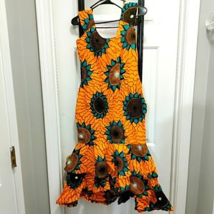 Beautiful African Sunflower Dress